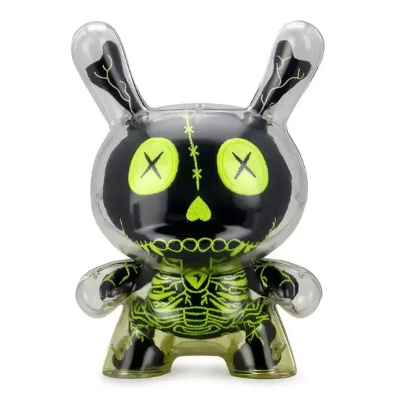 Kidrobot Gashadokuro 8 Plush Guts Dunny Art Figure - Black Edition